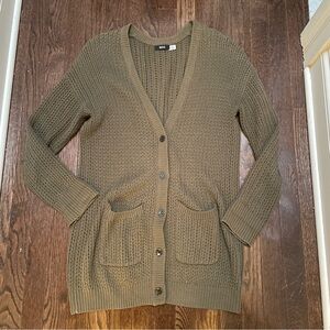 BDG oversized green knit cardigan
